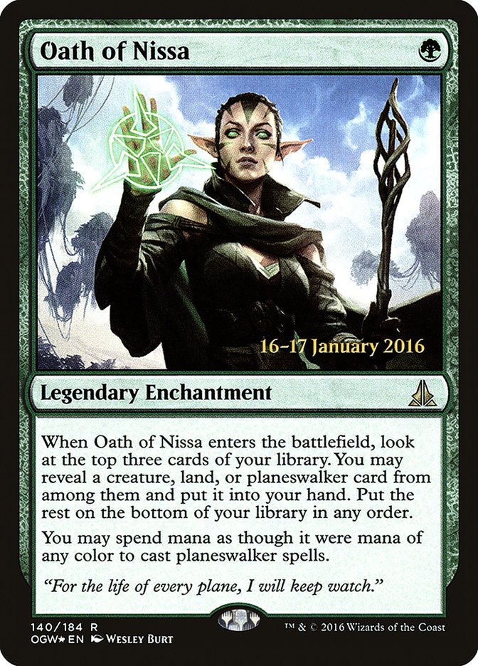 Oath of Nissa [Oath of the Gatewatch Prerelease Promos] | PLUS EV GAMES 