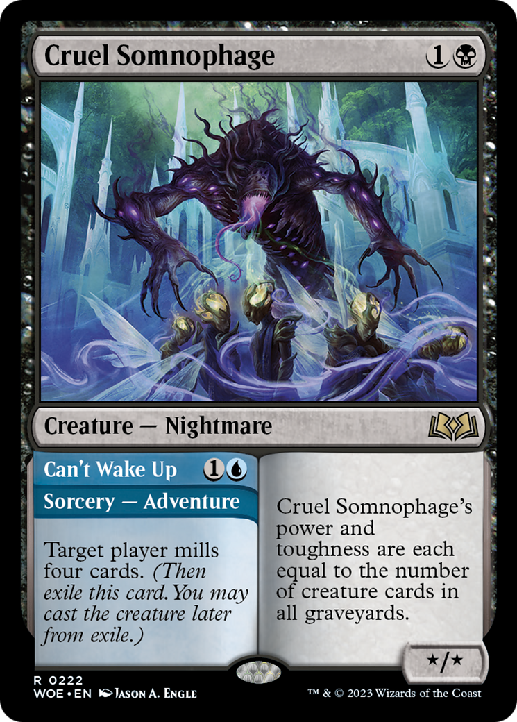 Cruel Somnophage // Can't Wake Up [Wilds of Eldraine] | PLUS EV GAMES 