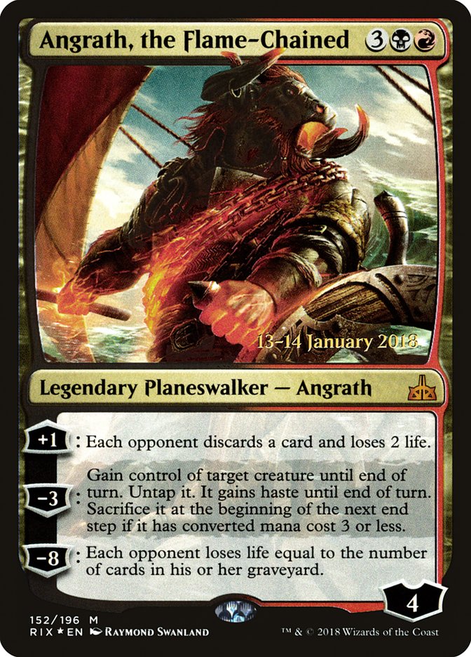 Angrath, the Flame-Chained [Rivals of Ixalan Prerelease Promos] | PLUS EV GAMES 