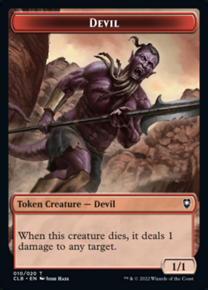 Devil Token [Commander Legends: Battle for Baldur's Gate Tokens] | PLUS EV GAMES 