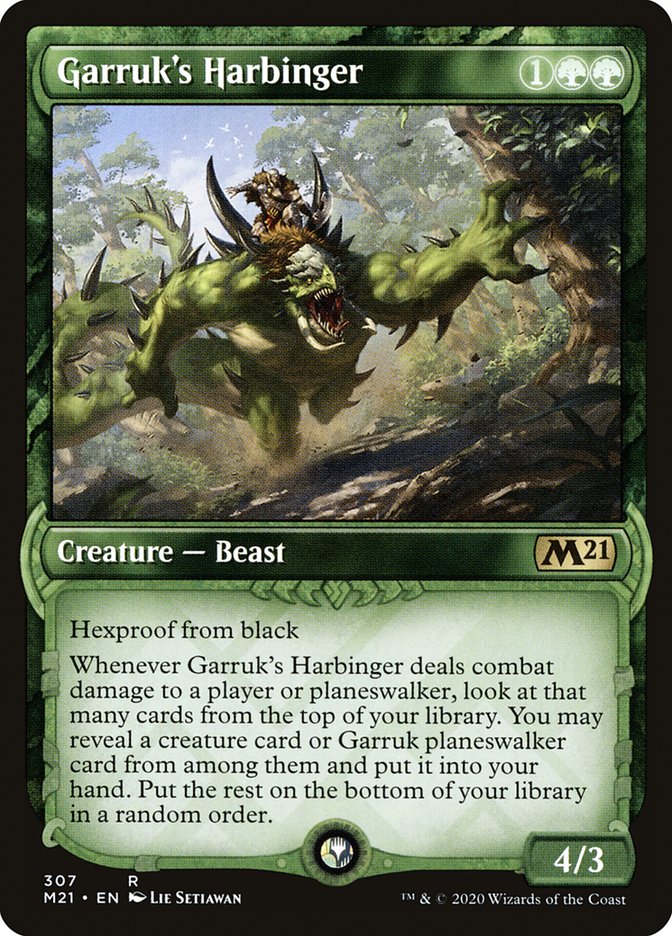 Garruk's Harbinger (Showcase) [Core Set 2021] | PLUS EV GAMES 