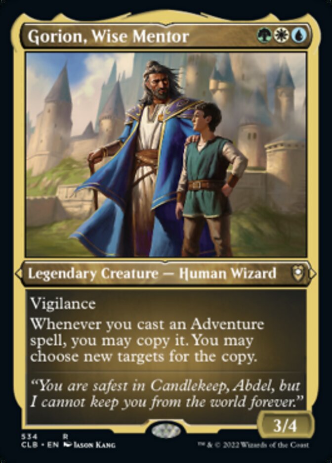 Gorion, Wise Mentor (Foil Etched) [Commander Legends: Battle for Baldur's Gate] | PLUS EV GAMES 