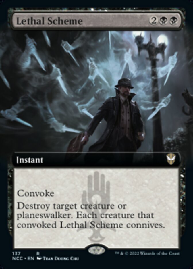 Lethal Scheme (Extended Art) [Streets of New Capenna Commander] | PLUS EV GAMES 