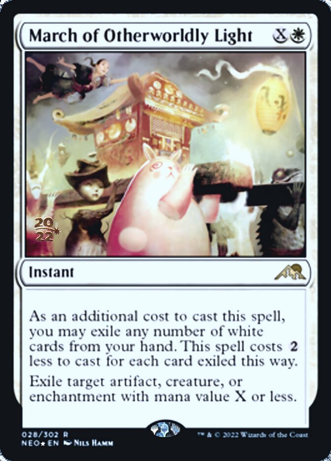March of Otherworldly Light [Kamigawa: Neon Dynasty Prerelease Promos] | PLUS EV GAMES 