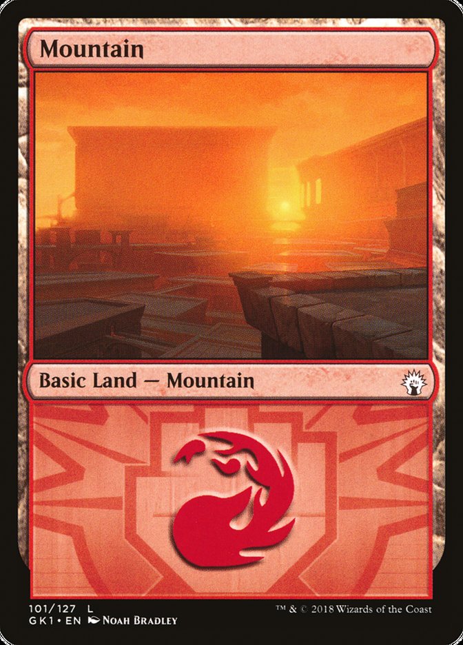 Mountain (101) [Guilds of Ravnica Guild Kit] | PLUS EV GAMES 