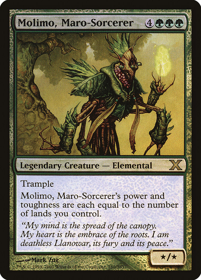 Molimo, Maro-Sorcerer (Premium Foil) [Tenth Edition] | PLUS EV GAMES 