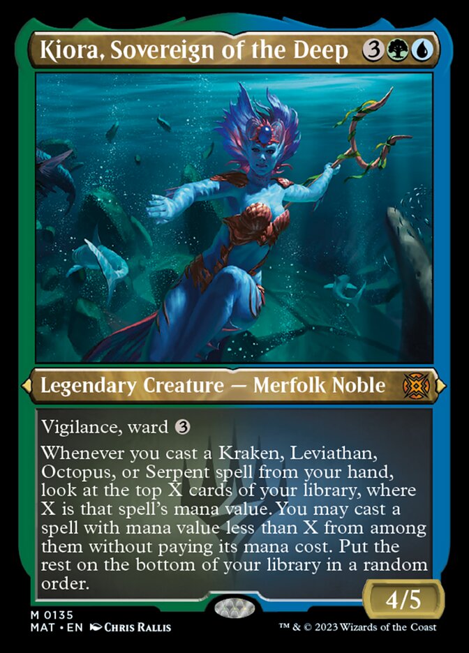 Kiora, Sovereign of the Deep (Foil Etched) [March of the Machine: The Aftermath] | PLUS EV GAMES 