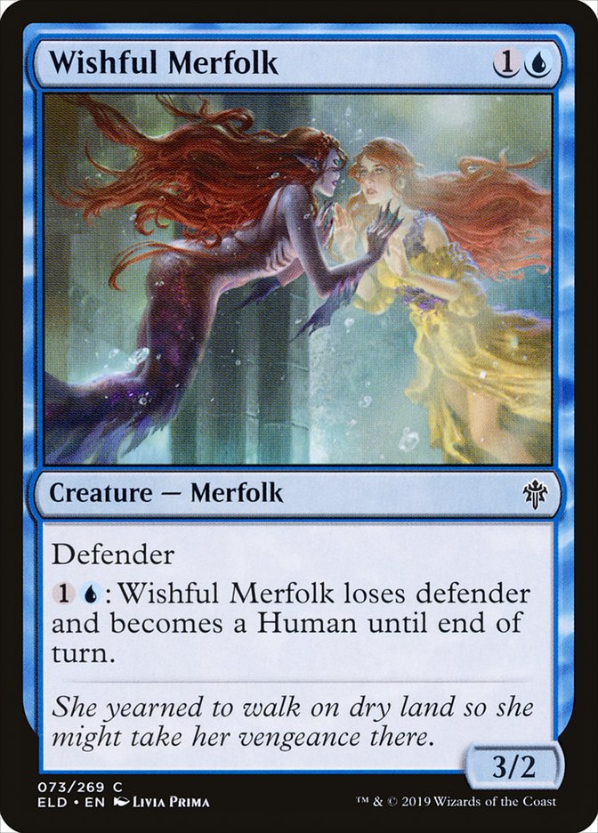 Wishful Merfolk [Throne of Eldraine] | PLUS EV GAMES 