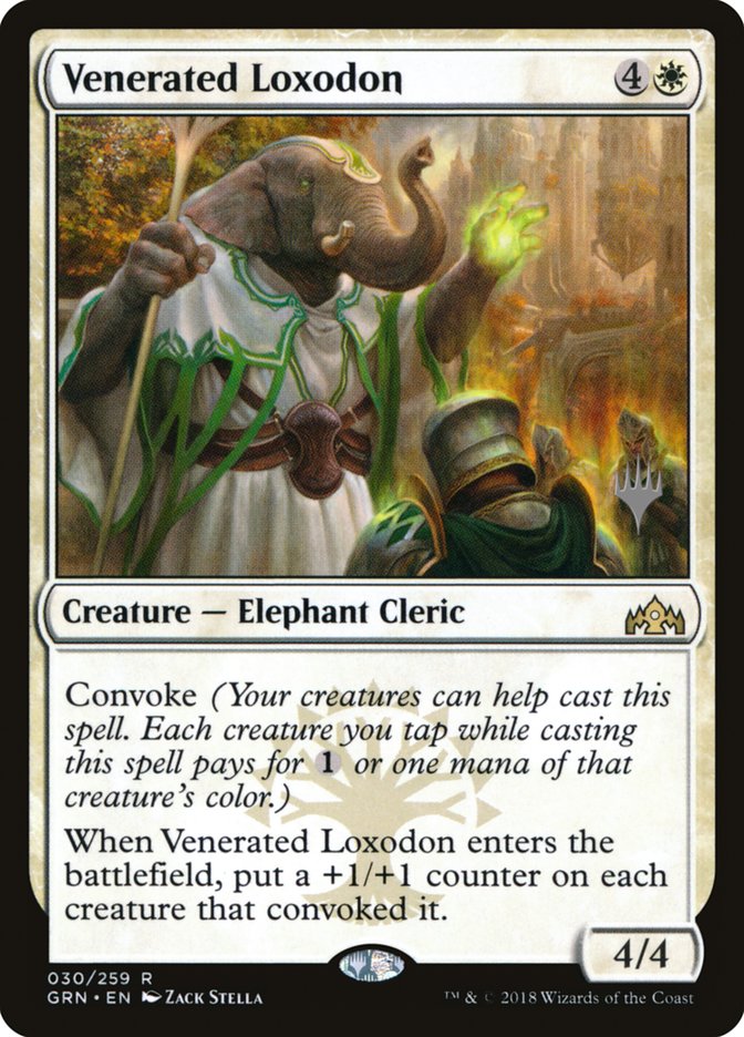 Venerated Loxodon (Promo Pack) [Guilds of Ravnica Promos] | PLUS EV GAMES 