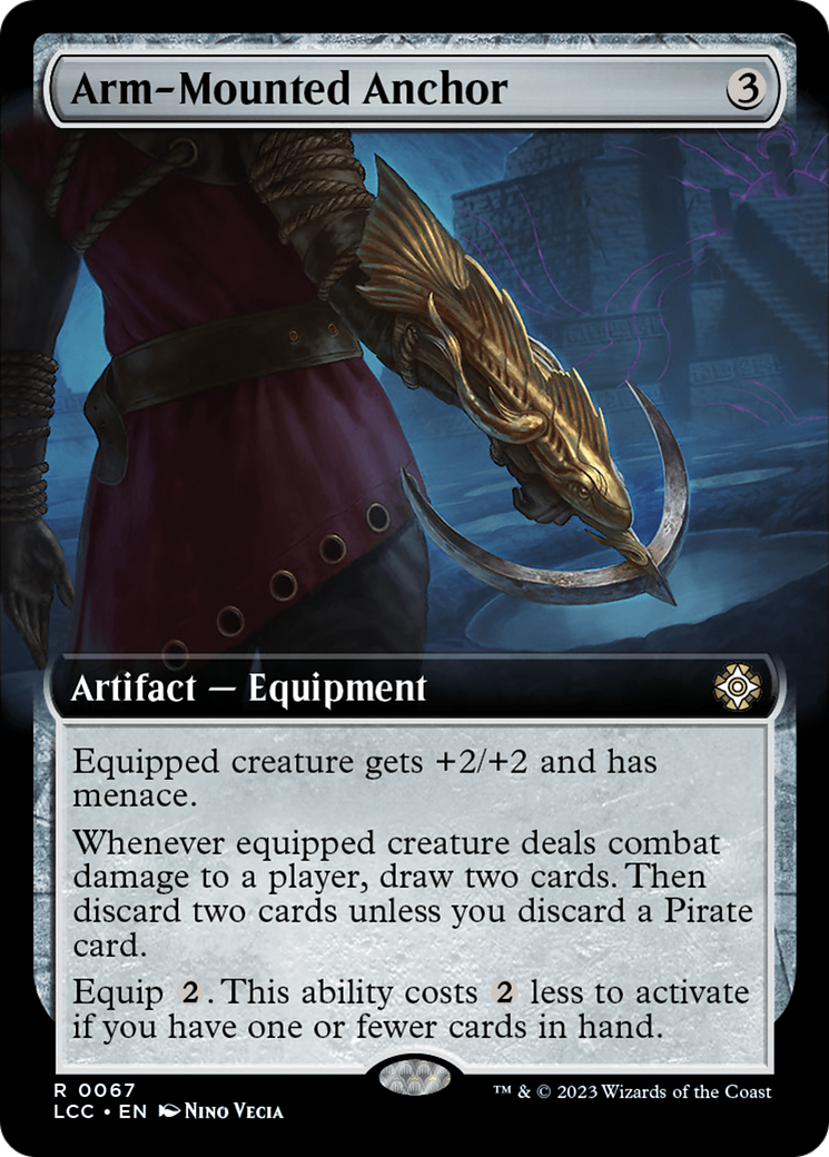 Arm-Mounted Anchor (Extended Art) [The Lost Caverns of Ixalan Commander] | PLUS EV GAMES 