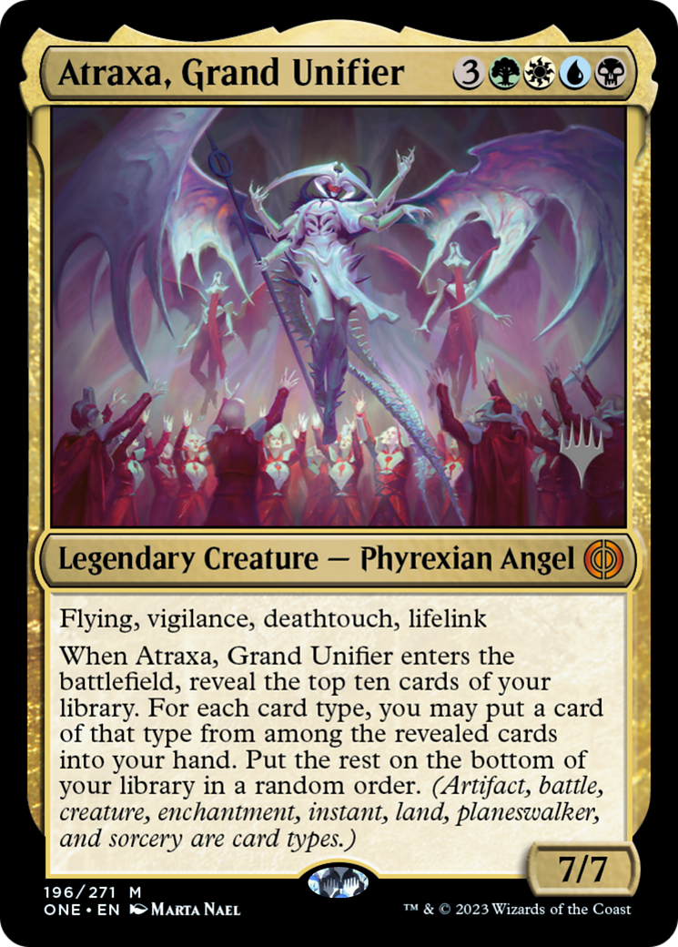 Atraxa, Grand Unifier (Promo Pack) [Phyrexia: All Will Be One Promos] | PLUS EV GAMES 