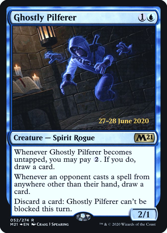 Ghostly Pilferer  [Core Set 2021 Prerelease Promos] | PLUS EV GAMES 