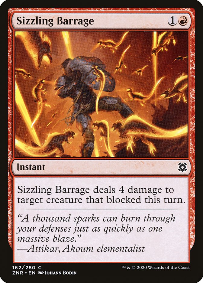 Sizzling Barrage [Zendikar Rising] | PLUS EV GAMES 