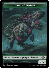 Fungus Dinosaur // Gnome Soldier Double-Sided Token [The Lost Caverns of Ixalan Tokens] | PLUS EV GAMES 