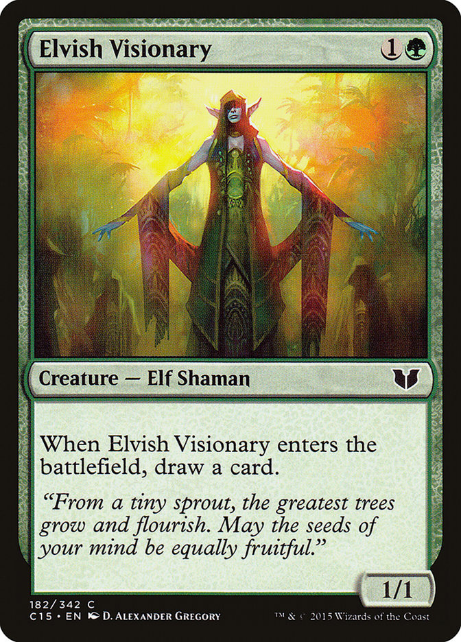 Elvish Visionary [Commander 2015] | PLUS EV GAMES 