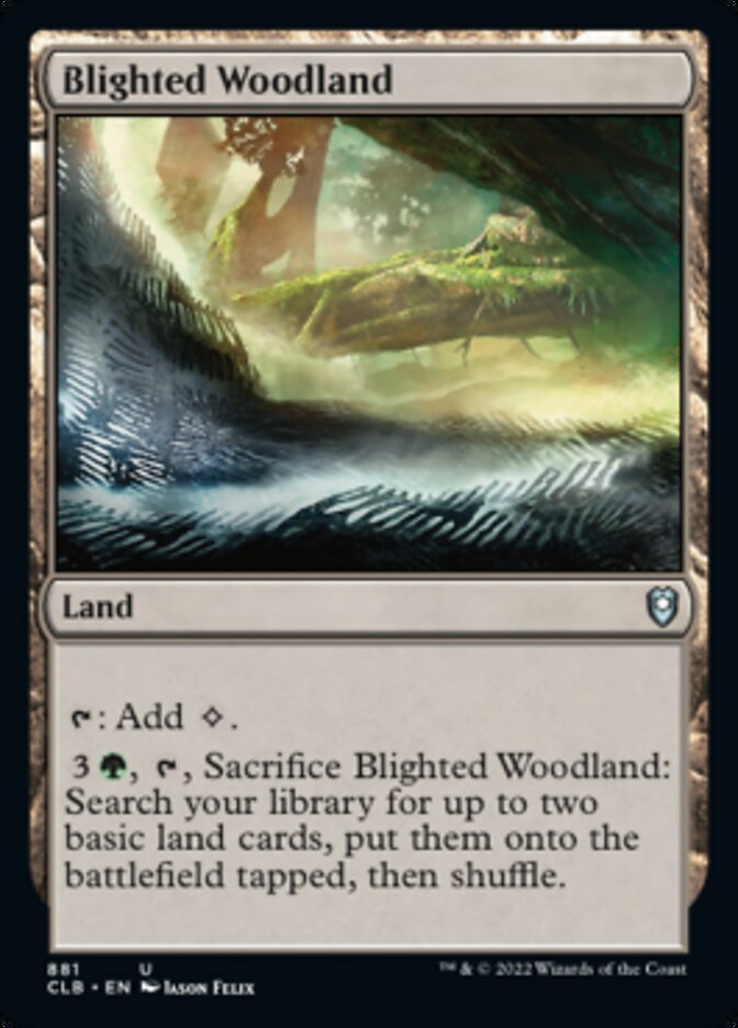 Blighted Woodland [Commander Legends: Battle for Baldur's Gate] | PLUS EV GAMES 