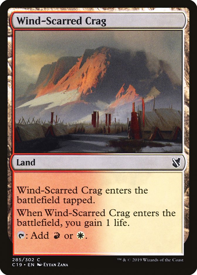 Wind-Scarred Crag [Commander 2019] | PLUS EV GAMES 