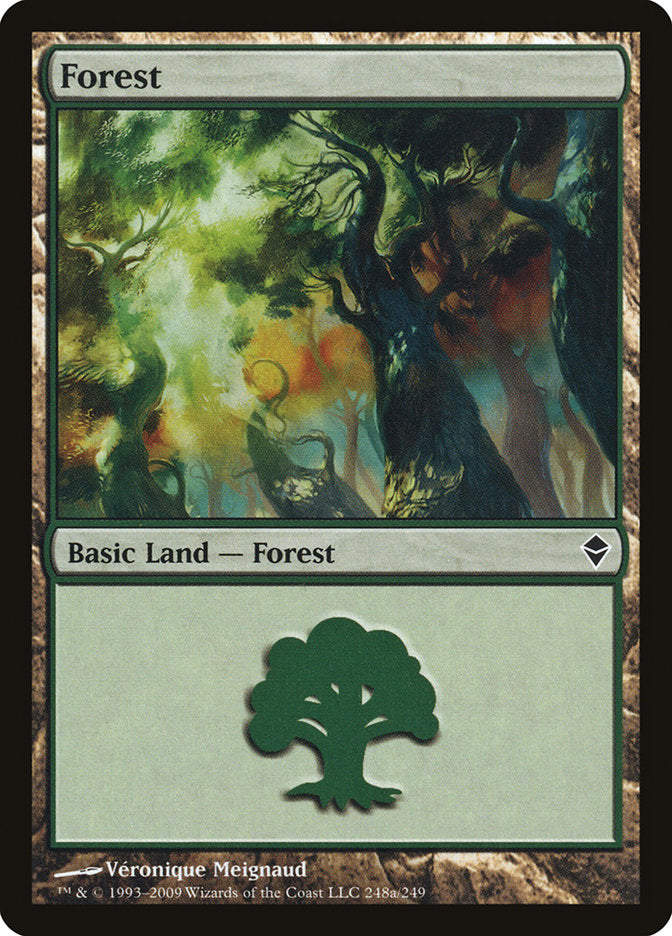 Forest (248a) [Zendikar] | PLUS EV GAMES 