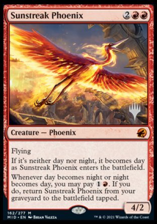 Sunstreak Phoenix (Promo Pack) [Innistrad: Midnight Hunt Promos] | PLUS EV GAMES 