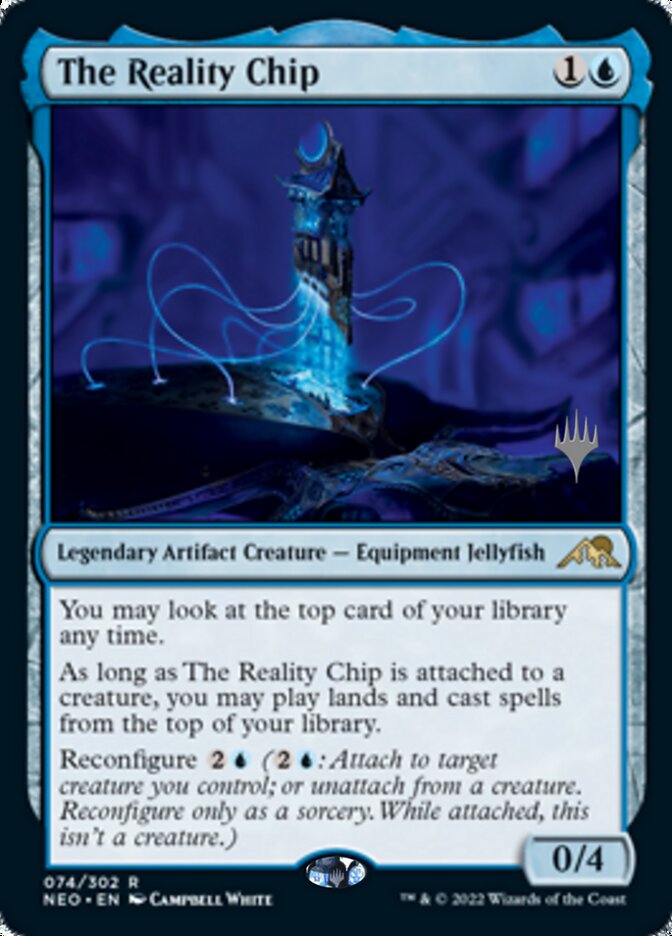 The Reality Chip (Promo Pack) [Kamigawa: Neon Dynasty Promos] | PLUS EV GAMES 