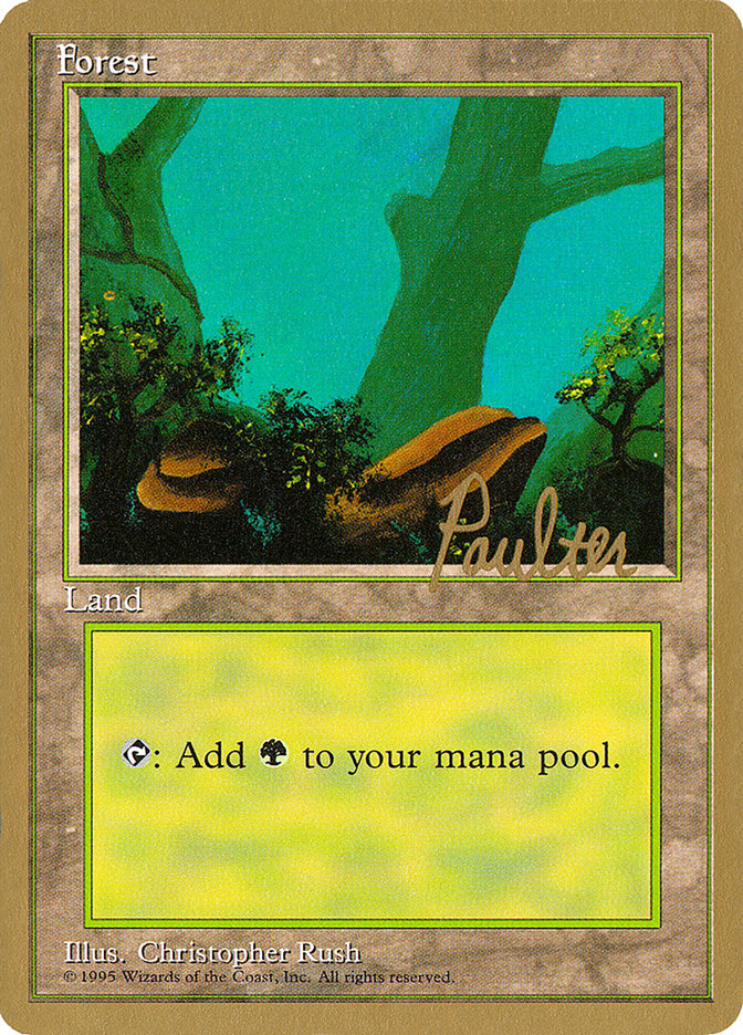 Forest (pp378) (Preston Poulter) [Pro Tour Collector Set] | PLUS EV GAMES 