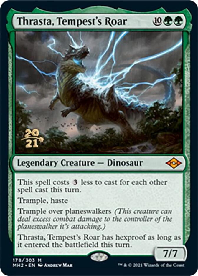 Thrasta, Tempest's Roar [Modern Horizons 2 Prerelease Promos] | PLUS EV GAMES 