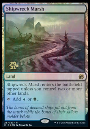 Shipwreck Marsh [Innistrad: Midnight Hunt Prerelease Promos] | PLUS EV GAMES 