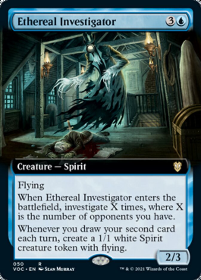 Ethereal Investigator (Extended) [Innistrad: Crimson Vow Commander] | PLUS EV GAMES 