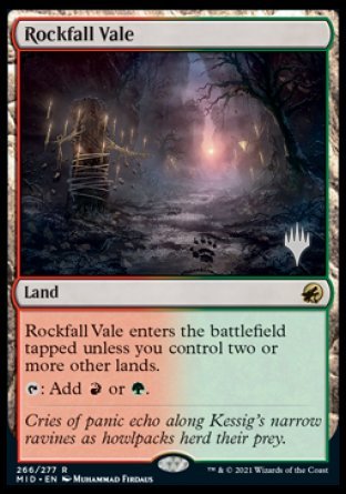 Rockfall Vale (Promo Pack) [Innistrad: Midnight Hunt Promos] | PLUS EV GAMES 