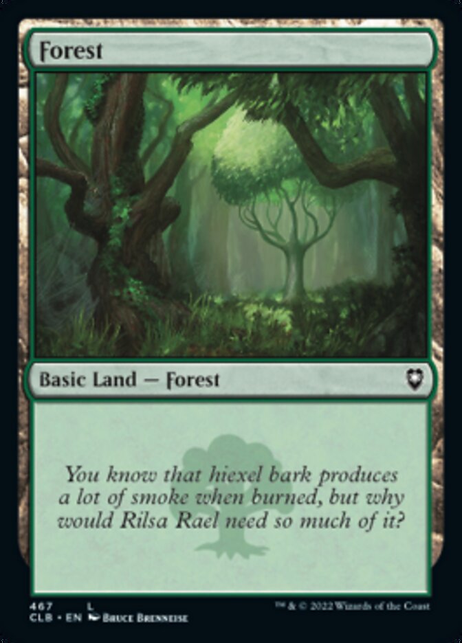 Forest (467) [Commander Legends: Battle for Baldur's Gate] | PLUS EV GAMES 