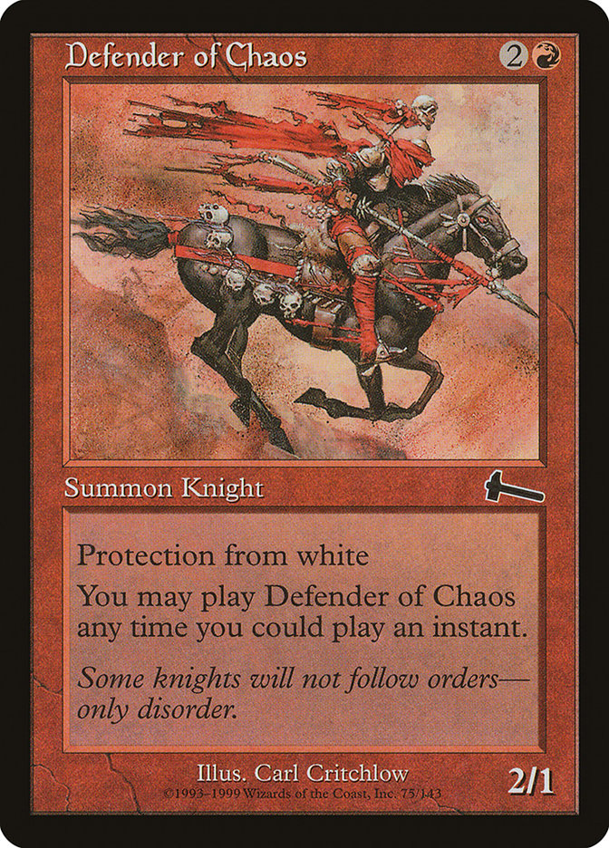 Defender of Chaos [Urza's Legacy] | PLUS EV GAMES 