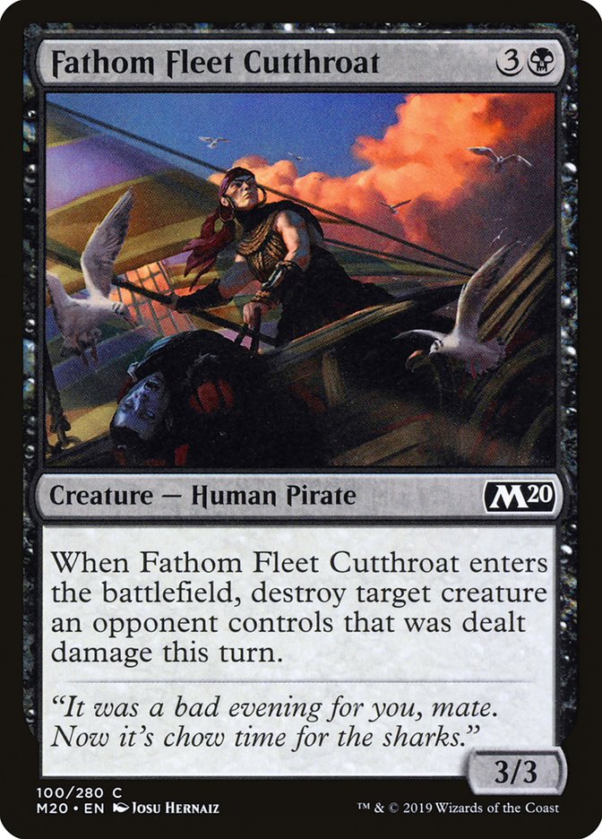 Fathom Fleet Cutthroat [Core Set 2020] | PLUS EV GAMES 