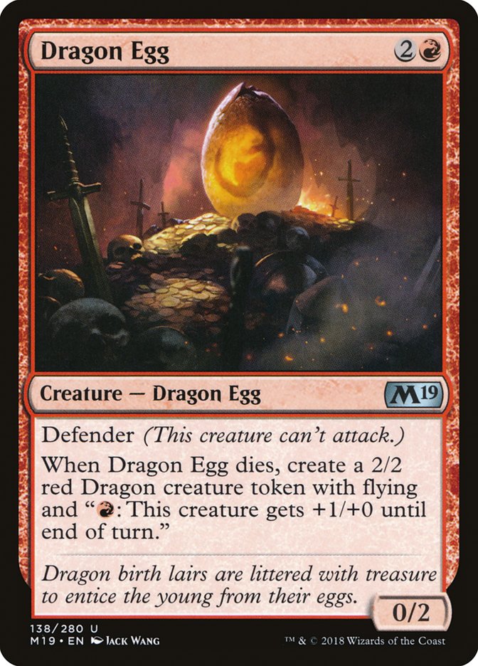 Dragon Egg [Core Set 2019] | PLUS EV GAMES 