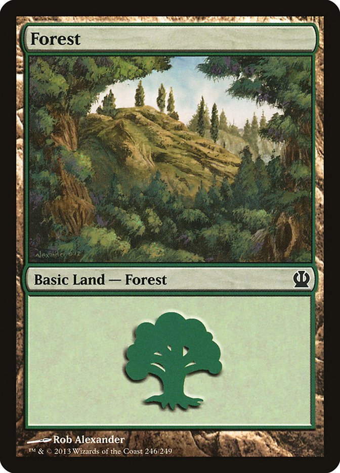 Forest (246) [Theros] | PLUS EV GAMES 