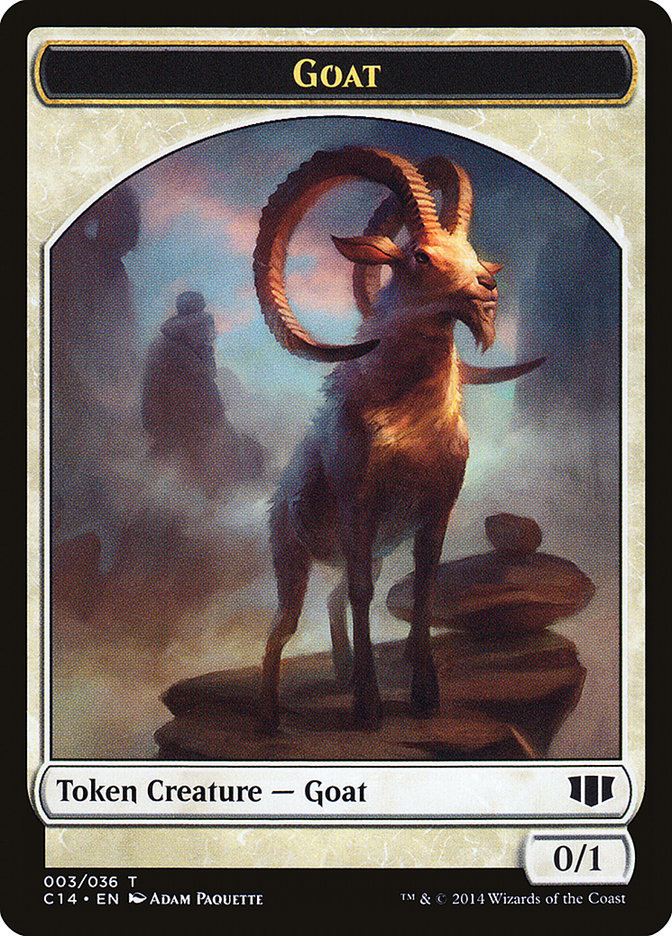 Wurm (033/036) // Goat Double-sided Token [Commander 2014 Tokens] | PLUS EV GAMES 