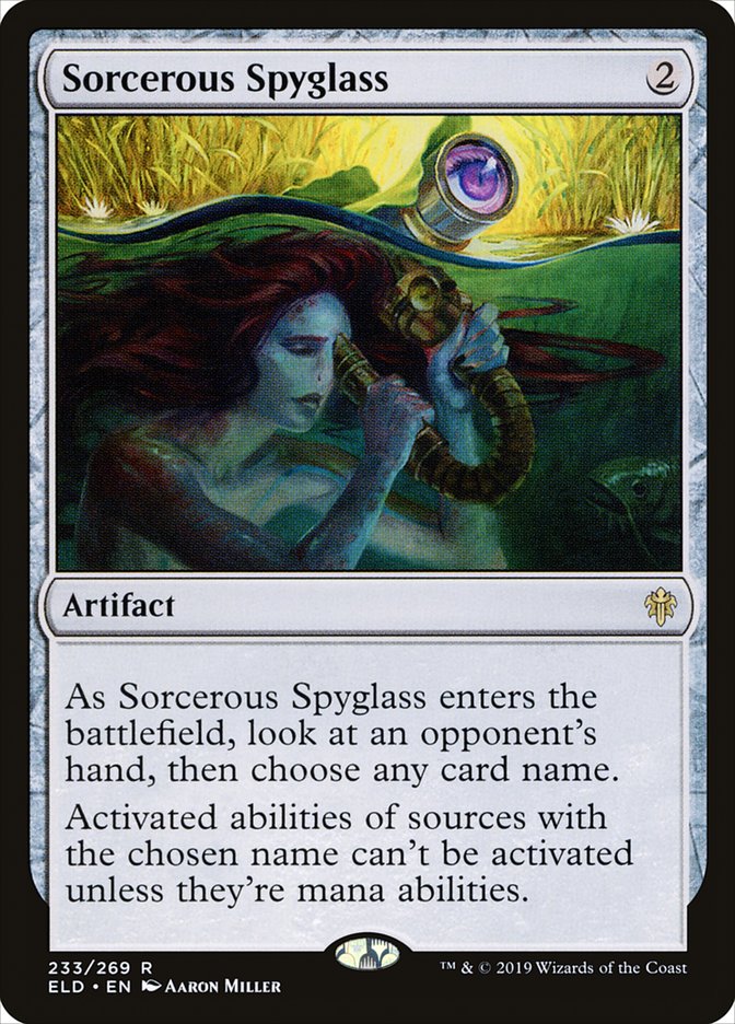 Sorcerous Spyglass [Throne of Eldraine] | PLUS EV GAMES 