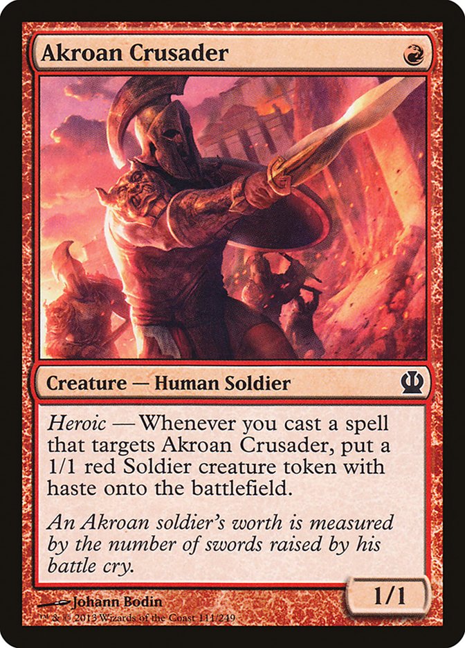 Akroan Crusader [Theros] | PLUS EV GAMES 