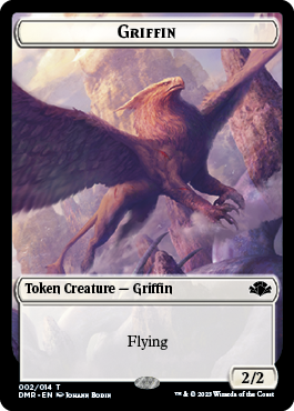 Insect // Griffin Double-Sided Token [Dominaria Remastered Tokens] | PLUS EV GAMES 