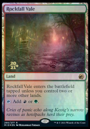 Rockfall Vale [Innistrad: Midnight Hunt Prerelease Promos] | PLUS EV GAMES 