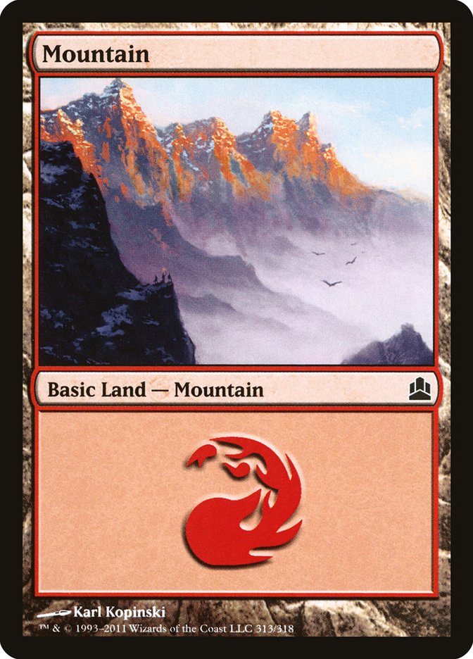 Mountain (313) [Commander 2011] | PLUS EV GAMES 