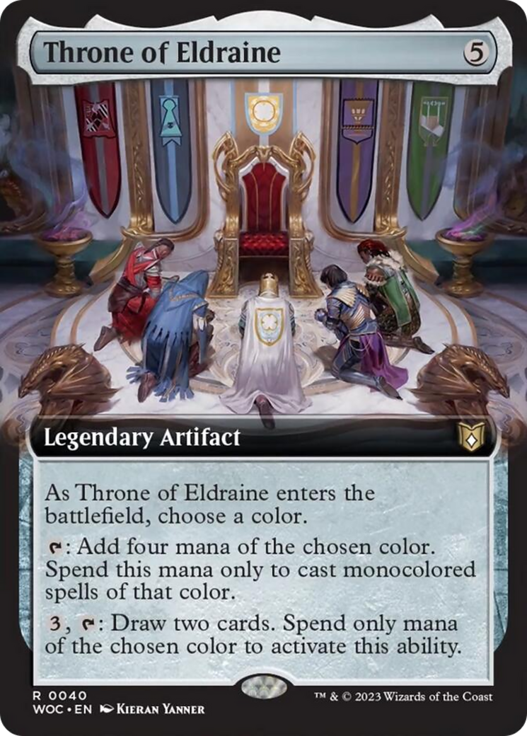 Throne of Eldraine (Extended Art) [Wilds of Eldraine Commander] | PLUS EV GAMES 