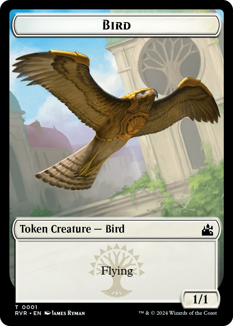 Bird // Wurm Double-Sided Token [Ravnica Remastered Tokens] | PLUS EV GAMES 