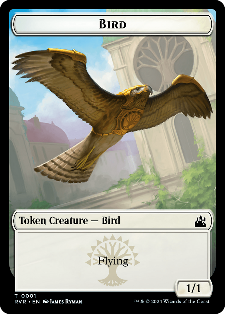 Bird // Angel (0002) Double-Sided Token [Ravnica Remastered Tokens] | PLUS EV GAMES 