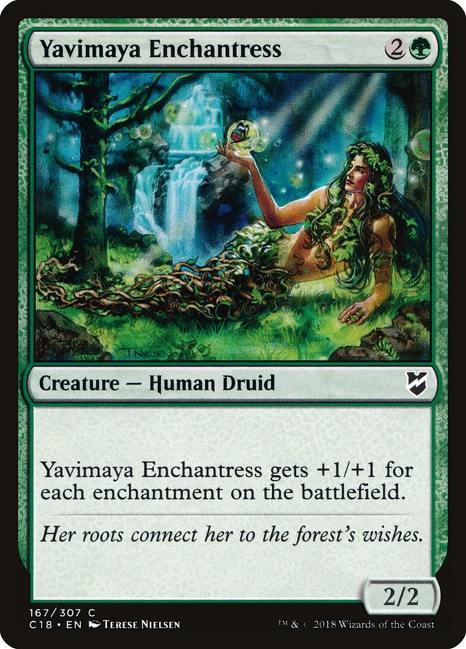 Yavimaya Enchantress [Commander 2018] | PLUS EV GAMES 