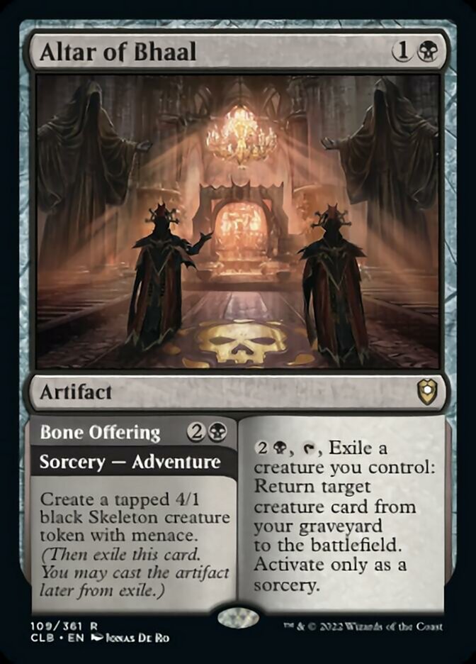 Altar of Bhaal // Bone Offering [Commander Legends: Battle for Baldur's Gate] | PLUS EV GAMES 
