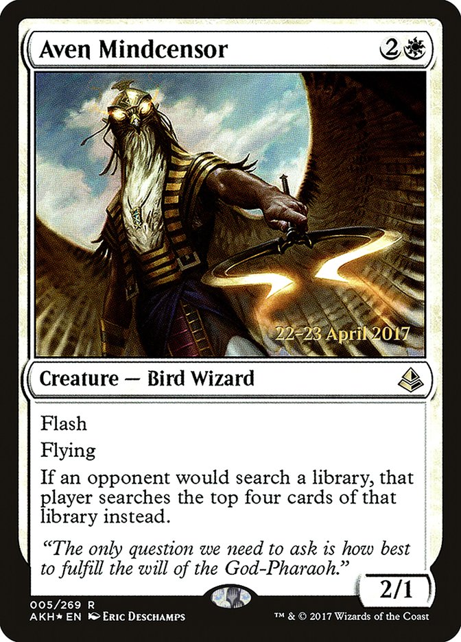 Aven Mindcensor  [Amonkhet Prerelease Promos] | PLUS EV GAMES 