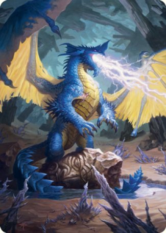 Blue Dragon Art Card [Dungeons & Dragons: Adventures in the Forgotten Realms Art Series] | PLUS EV GAMES 