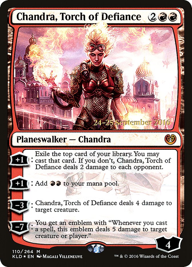 Chandra, Torch of Defiance  [Kaladesh Prerelease Promos] | PLUS EV GAMES 