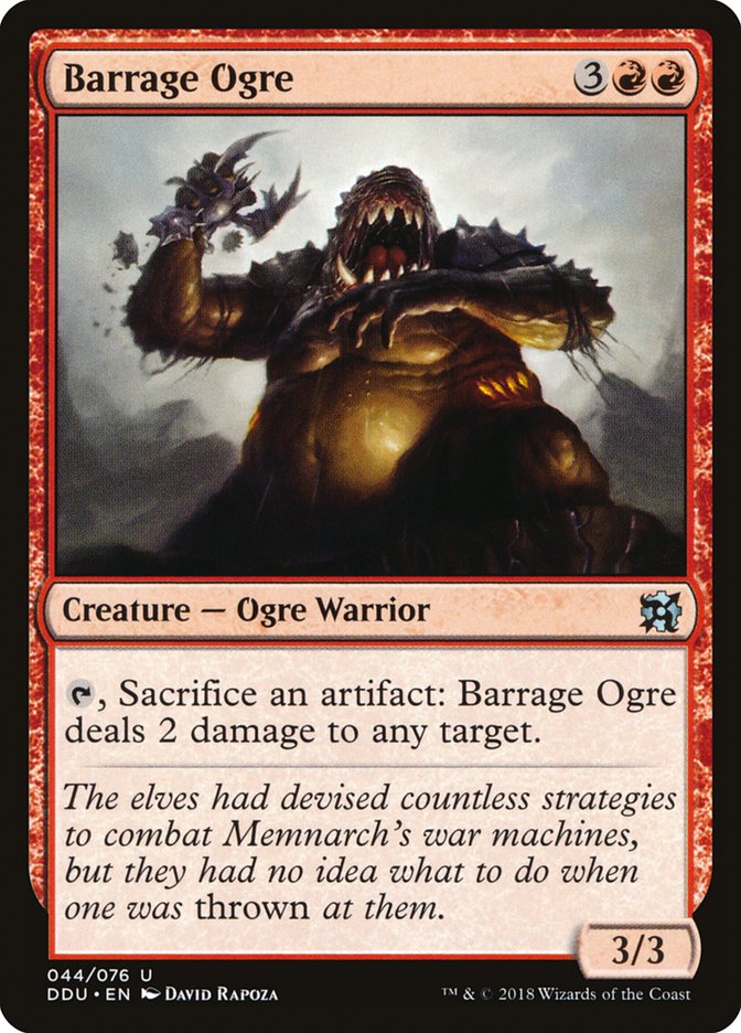 Barrage Ogre [Duel Decks: Elves vs. Inventors] | PLUS EV GAMES 