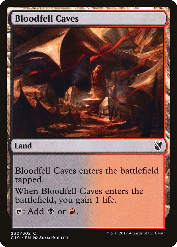 Bloodfell Caves [Commander 2019] | PLUS EV GAMES 